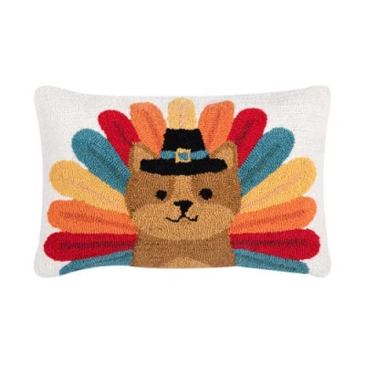 C & F Home C&f Home Pilgrim Turkey Pets Hooked Pillows In Multi