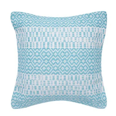 C & F Home C&f Home Pim Diamond Stripe Outdoor Throw Pillow, 18" X 18" In Blue