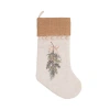 C & F Home C&f Home Pinecone Swag Hanging Christmas Stocking 20" In White