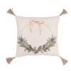 C & F Home C&f Home Pinecone Wreath Throw Pillow, 18" X 18" In Neutral