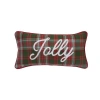 C & F Home C&f Home Plaid Typographical Decorative Throw Pillows In Green