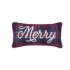 C & F Home C&f Home Plaid Typographical Decorative Throw Pillows In Multi