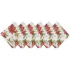 C & F Home C&f Home Poinsettia Christmas Napkins Set Of 6 In Red