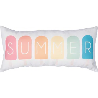 C & F Home C&f Home Popsicle Summer Typography Graphic Print Throw Indoor/outdoor Accent Pillow, 12" X 24" In Multi