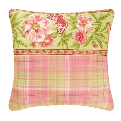 C & F Home Primavera Pieced Throw Pillow In Pink
