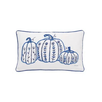 C & F Home Pumpkin Trio Pillow In Blue