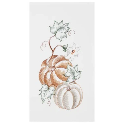 C & F Home C&f Home Pumpkins On Vine Harvest Fall Autumn Kitchen Dishtowel In Multi