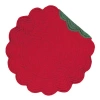 C & F Home C&f Home Red And Green Round Placemats Set Of 6, 17" In Red
