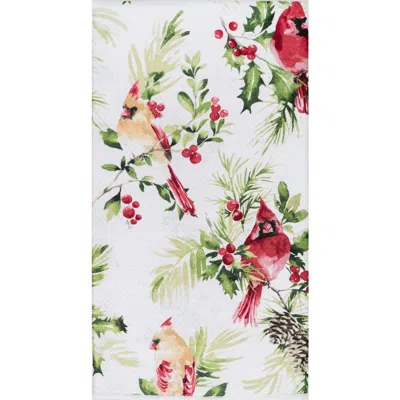 C & F Home C&f Home Red Cardinals On Berry Branches Christmas Dishtowel In Multi