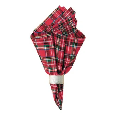 C & F Home C&f Home Red Plaid Napkin Set Of 6