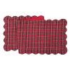 C & F Home C&f Home Red Plaid Table Runner 14" X 51" In Red