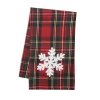 C & F Home C&f Home Red Tartan Snowflake Towel In Multi