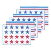 C & F Home C&f Home Red White & Pow Placemats Set Of 6, 14" X 20" In Blue