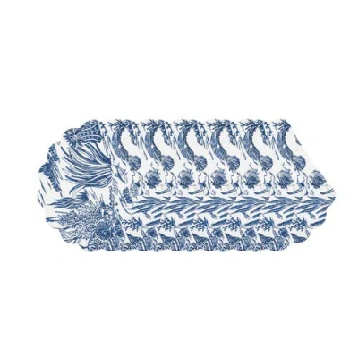 C & F Home C&f Home Reef Shores Placemats Set Of 6, 17" Decor In Blue