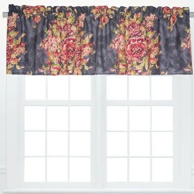 C & F Home Regina Cotton Valance Window Treatment In Blue