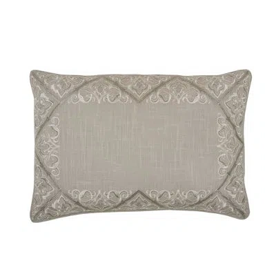 C & F Home Rhea Floral Solid Gray Cotton Decor Throw Pillow