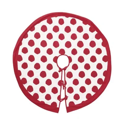 C & F Home Ruby Dot Tree Skirt