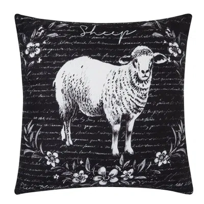 C & F Home Rustic Farm Sheep Indoor/outdoor Pillow