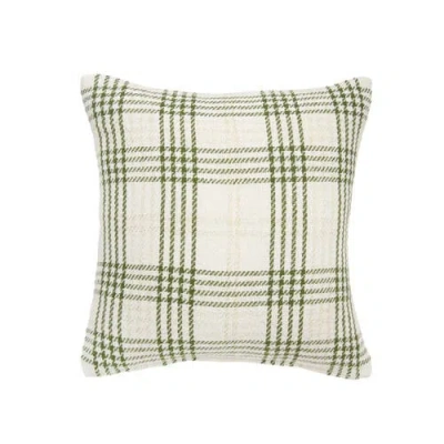 C & F Home C&f Home Sage & Gold Plaid Throw Pillow, 18" X 18" In Green
