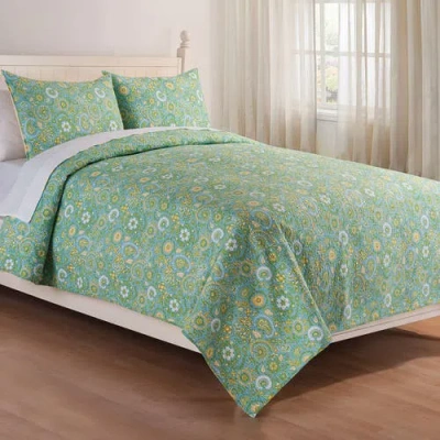 C & F Home C&f Home Samara Cotton Cotton Quilt Set In Green