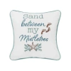 C & F Home C&f Home Sand Between My Mistletoes Christmas Throw Pillow, 10" X 10" In White