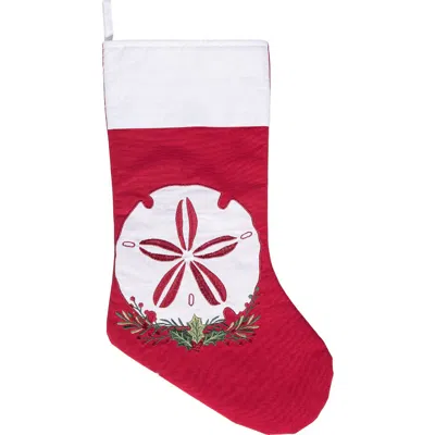 C & F Home C&f Home Sand Dollar Stocking In Red