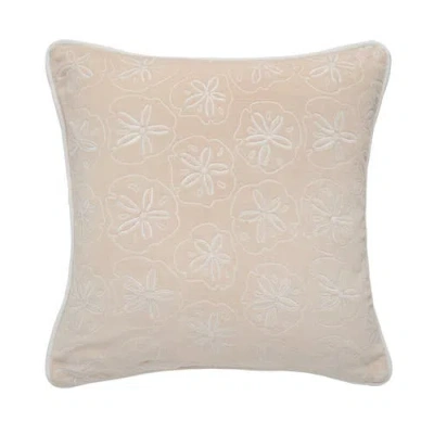 C & F Home C&f Home Sand Dollar Velvet Accent Pillow Decor In Beige