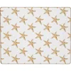 C & F Home C&f Home Sandbridge Stars Placemats Set Of 6 Coastal Ocean Beach Nautical, 13" X 16" In Yellow