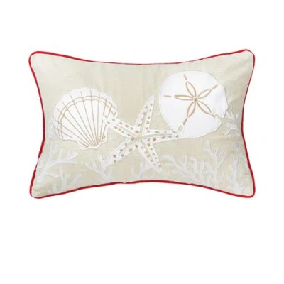 C & F Home C&f Home Sanddollar Coral Pillow In White