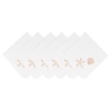 C & F Home C&f Home Sandy Coast Starfish & Shell Cloth Napkins Set Of 6 In White