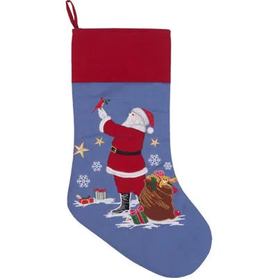 C & F Home C&f Home Santa And Cardinal Stocking In Multi