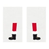 C & F Home C&f Home Santa Boots Waffle Weave Kitchen Towel Set Of 2 In Red
