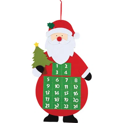 C & F Home C&f Home Santa W/ Tree Advent Calendar In Multi