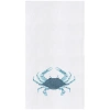 C & F Home C&f Home Sea Glass Crab Kitchen And Bathroom Graphic Print Hand Towel In Blue