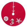 C & F Home C&f Home Sea Life Christmas Tree Skirt In Red
