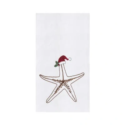 C & F Home C&f Home Sea Life Starfish Towel In White