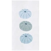 C & F Home C&f Home Sea Urchin Shores Kitchen And Bathroom Embroidered Hand Towel In Blue