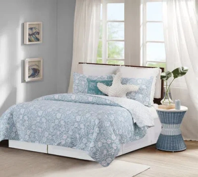 C & F Home C&f Home Seafoam Reef Cotton Quilt Set In Blue