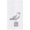C & F Home C&f Home Seagull & French Fry Kitchen And Bathroom Embroidered Hand Towel In Gray