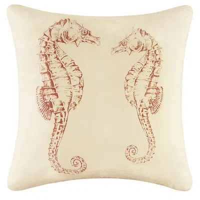 C & F Home Seahorse High Definition Pillow In Cream