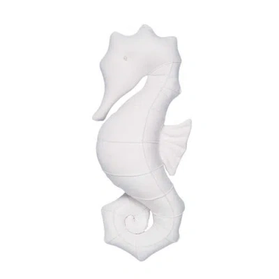 C & F Home C&f Home Seahorse Shaped Throw Pillow, 8" X 20" In White