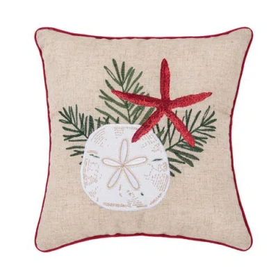 C & F Home C&f Home Seaside Greeting Pillow In Multi