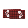 C & F Home C&f Home Seaside Plaid Table Runner 13" X 72" In Red