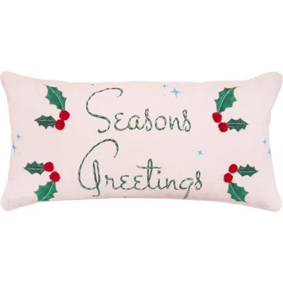 C & F Home C&f Home Seasons Greetings Throw Pillow, 12" X 24" In Neutral