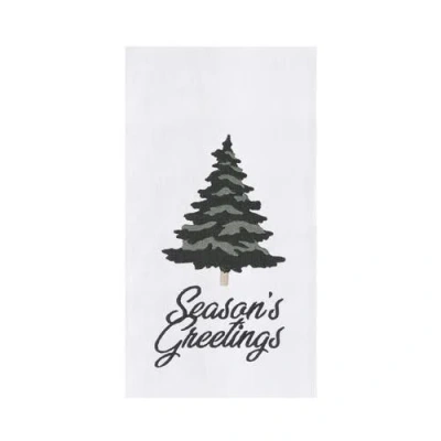 C & F Home C&f Home Seasons Greetings Towel In White