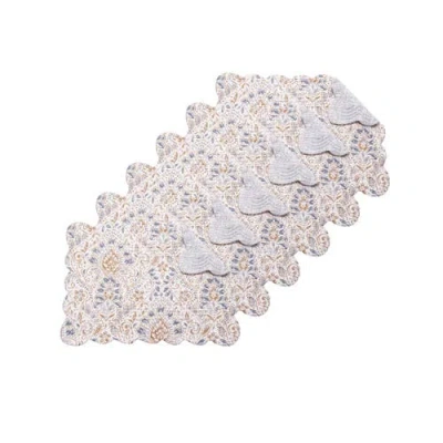 C & F Home C&f Home Selma Placemats Set Of 6, 13" X 19" In Yellow