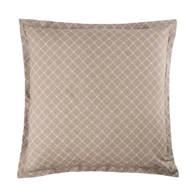 C & F Home Seraphina Clay Cotton Euro Sham In Cream;tan