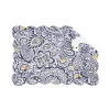 C & F Home C&f Home Serena Cotton Placemats Set Of 6, 13" X 19" In Blue