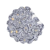C & F Home C&f Home Serena Round Placemats Set Of 6, 17" In Blue