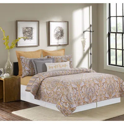 C & F Home C&f Home Shay Damask Quilt Set Bedding Collection In Multi